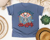 Dead Inside 4th Of July graphic tee in Blue Jean