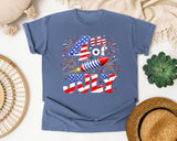 4th Of July graphic tee in Blue Jean