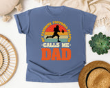 My Favorite Football Player Calls Me Dad graphic tee in Blue Jean