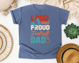 Loud And Proud Football Dad graphic tee in Blue Jean