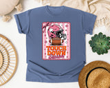 Touchdown Season Pink Helmet graphic tee in Blue Jean