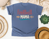 Football Mama Arrow Red graphic tee in Blue Jean