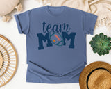 Team Mom Football Navy graphic tee in Blue Jean