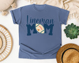 Lineman Mom Navy graphic tee in Blue Jean
