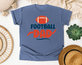 Football Dad Navy Script graphic tee in Blue Jean