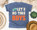 Lets Do This Boys Bold graphic tee in Blue Jean