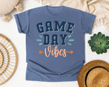 Game Day Vibes graphic tee in Blue Jean