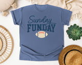 Sunday Funday Football Navy graphic tee in Blue Jean