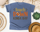 Touchdown Kinda Day graphic tee in Blue Jean