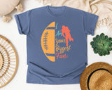 I Am Your Biggest Fan Football graphic tee in Blue Jean
