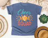 Cheer Mom Squad graphic tee in Blue Jean