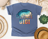 Football Gigi graphic tee in Blue Jean