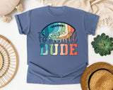 Football Dude graphic tee in Blue Jean