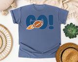 Go Football Rocket graphic tee in Blue Jean