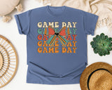 Game Day Stacked Bow graphic tee in Blue Jean