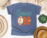 Game On Football graphic tee in Blue Jean