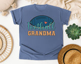 Football Grandma graphic tee in Blue Jean