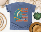 Please Excuse Me For Yelling From The Stands graphic tee in Blue Jean