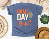 Game Day Yall Ball graphic tee in Blue Jean