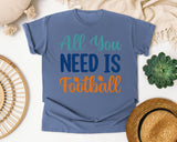 All You Need Is Football graphic tee in Blue Jean