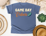 Game Day Vibes Orange graphic tee in Blue Jean