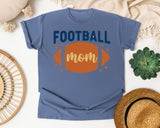 Football Mom Ball graphic tee in Blue Jean