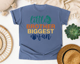 Little Brother Biggest Fan graphic tee in Blue Jean