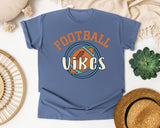 Football Vibes Circle graphic tee in Blue Jean