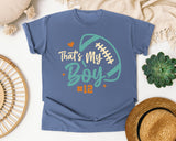 Thats My Boy Number 12 graphic tee in Blue Jean
