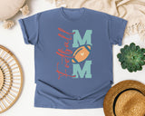 Football Mom Vertical graphic tee in Blue Jean
