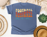 Football Football Football Mom graphic tee in Blue Jean
