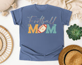 Football Mom Pastel graphic tee in Blue Jean