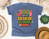 100 Days Of Sksksk School graphic tee in Blue Jean