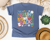 Bruh We Back Bow graphic tee in Blue Jean