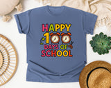 Happy 100 Days Of School Scissors graphic tee in Blue Jean