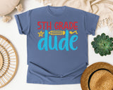 5th Grade Dude Bright graphic tee in Blue Jean