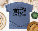 Freedom Isn't Free White graphic tee in Blue Jean