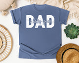 Dad I Love You White graphic tee in Blue Jean