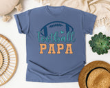 Football Papa graphic tee in Blue Jean
