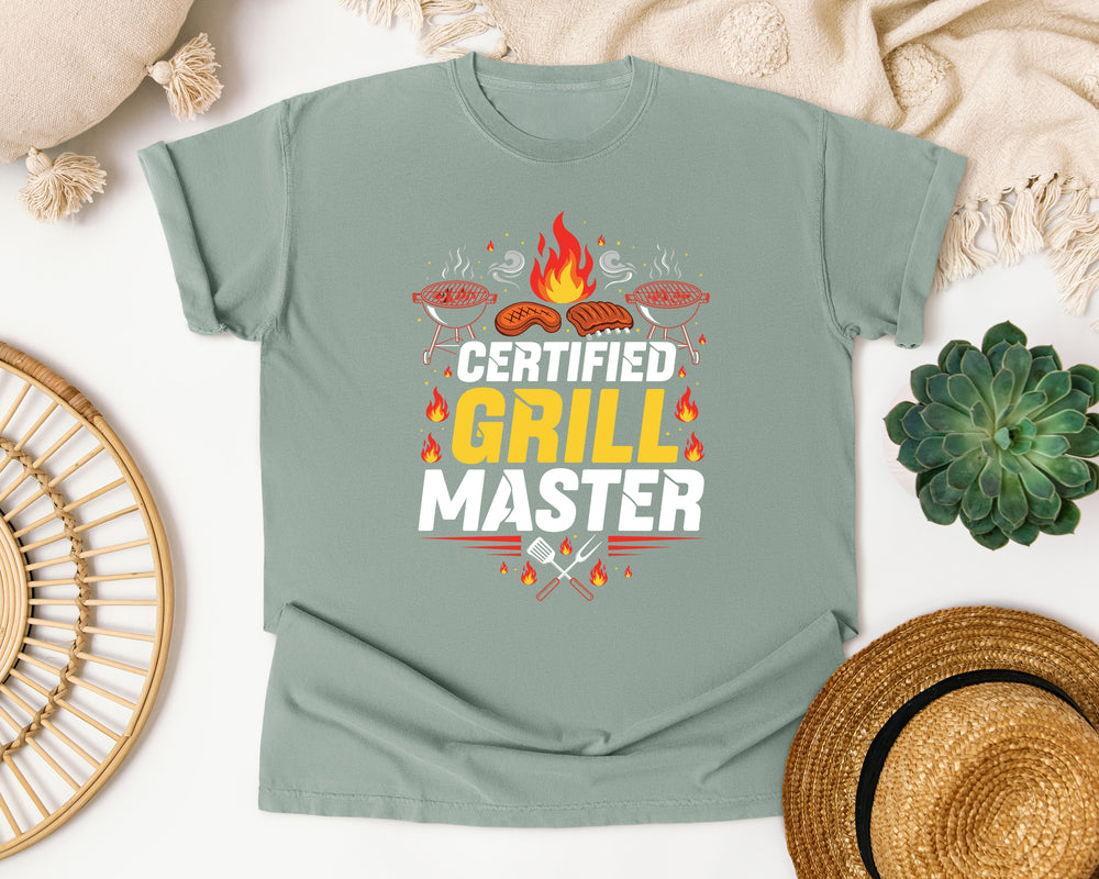 Certified Grill Master graphic tee in Bay Comfort Colors 1717