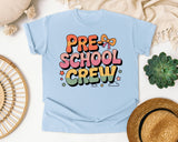 Preschool Crew Bow graphic tee in Chambray