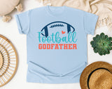 Football Godfather graphic tee in Chambray