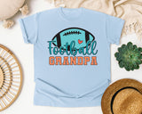 Football Grandpa graphic tee in Chambray