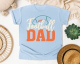 Football Dad White graphic tee in Chambray