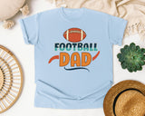 Football Dad Orange graphic tee in Chambray