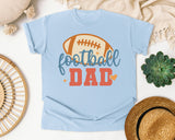 Football Dad Orange 2 graphic tee in Chambray