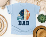 Football Dad Navy graphic tee in Chambray