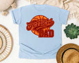 Terriers Basketball Dad graphic tee in Chambray