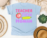 Teacher Of Tiny Humans graphic tee in Chambray