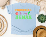 Educator Of Tiny Humans graphic tee in Chambray